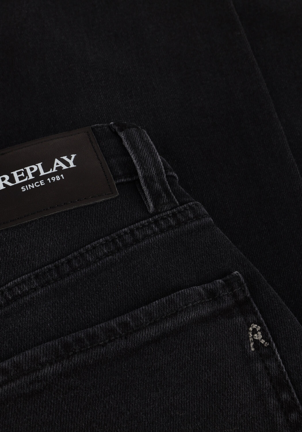 Schwarze REPLAY Straight leg jeans MAIJKE STRAIGHT PANTS - large