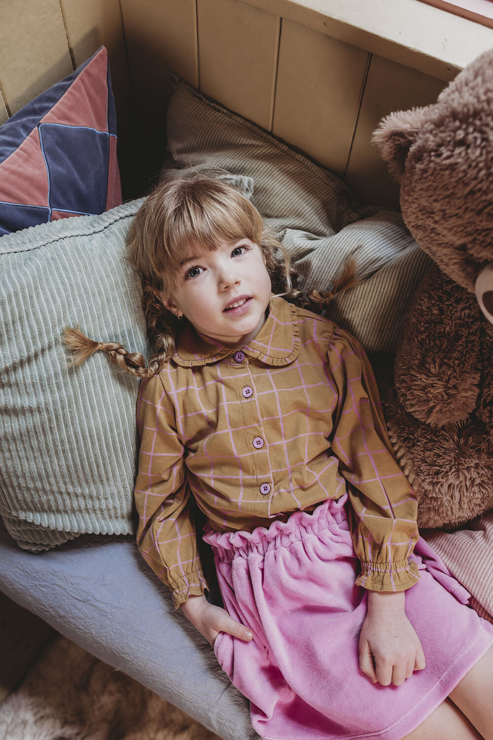 Ocker Sproet & Sprout Blusen CHECK BLOUSE GIRLS - large