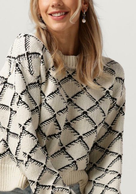 Beige SELECTED FEMME Pullover SLFOLIVIA LS CROPPED KNIT O-NECK - large