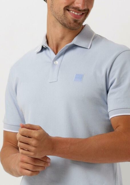 Hellblau BOSS ORANGE Polo-Shirt PASSERTIP - large