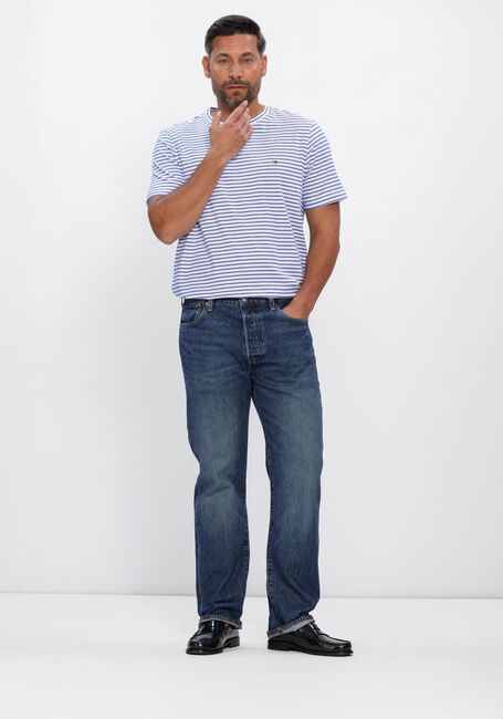 Blaue TOMMY HILFIGER T-shirt ESS SEASONAL REG FIT STRIPE TEE - large