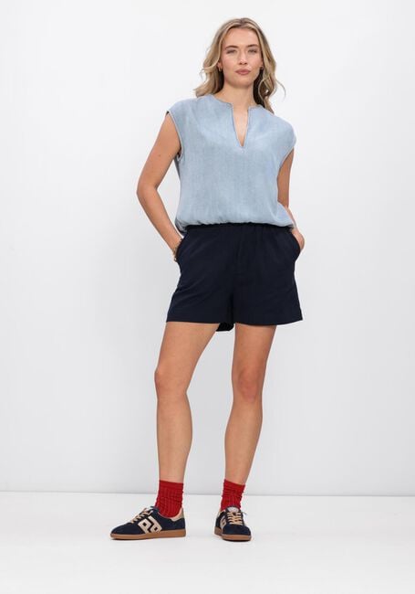 Blaue BY-BAR Kurze Hose LEON TWILL SHORT - large