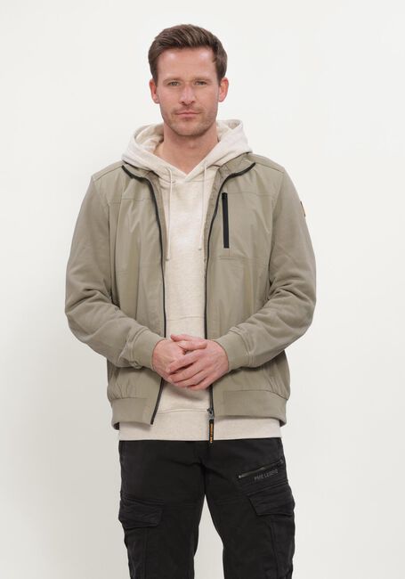 Gr&uuml;ne PME LEGEND Jack SHORT JACKET SINGLE JERSEY TERRY NYLON MIX HB - large
