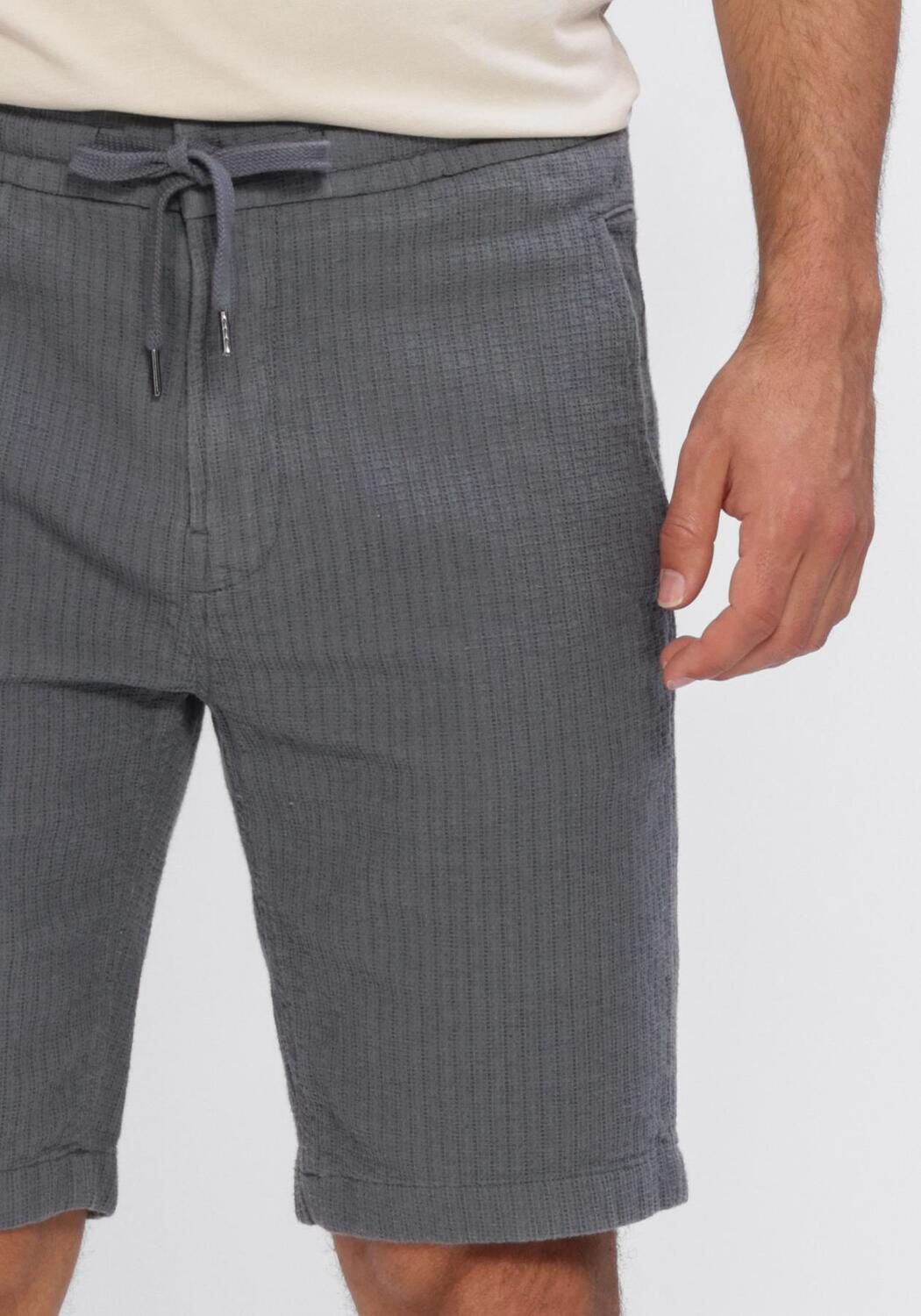 Dunkelgrau CAST IRON Kurze Hose CHINO SHORTS STRUCTURE - large