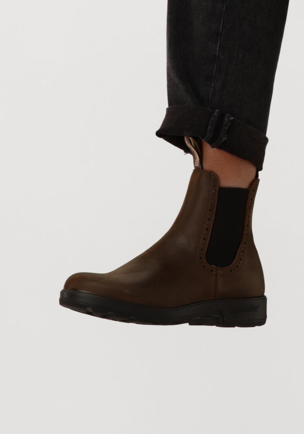 Braune BLUNDSTONE Chelsea Boots WOMEN'S HIGH TOP - large