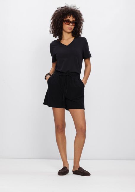 Schwarze SELECTED WOMEN Kurze Hose SLFLUISA-LINNIE LINEN BLEND SHORT - large