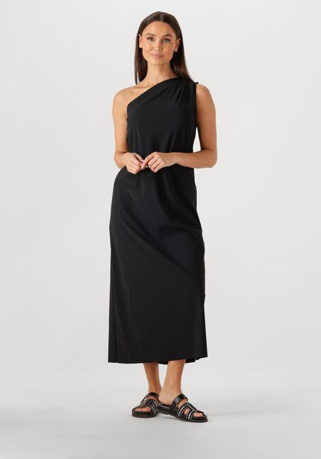 Schwarze PENN & INK Midikleid DRESS ONE SHOULDER - large