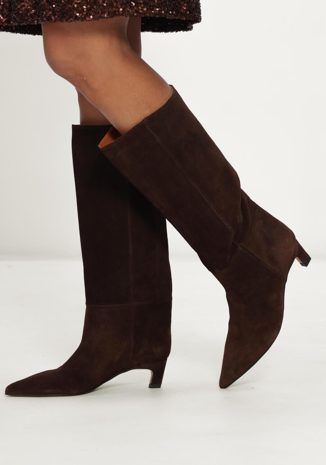 Braune &Aacute;NGEL ALARC&Oacute;N Hohe Stiefel 26572 - large