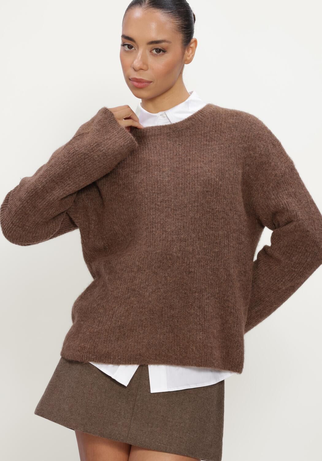 Braune CO'COUTURE Pullover & Cardigans JAIDECC LS KNIT - large
