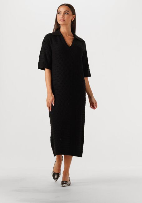 Schwarze Y.A.S. Midikleid YASCIBYL 2/4 LONG KNIT DRESS - large