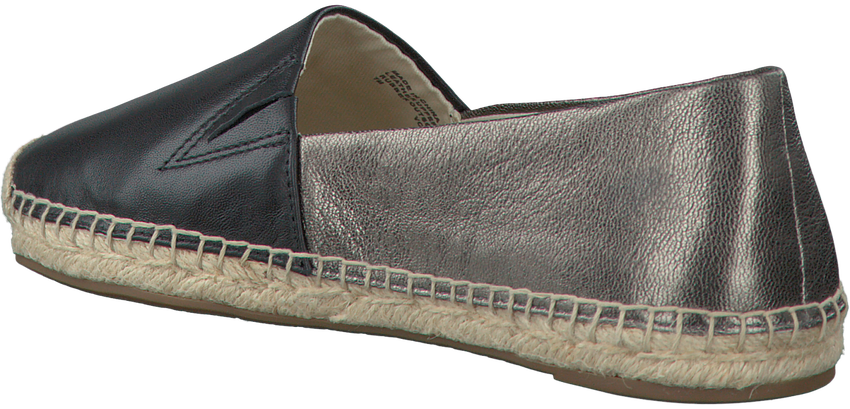 michael kors kendrick slip on black leather espadrille