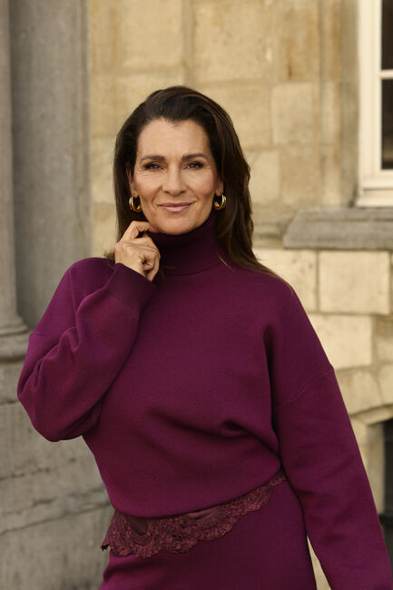 Bordeaux OMODA ATELIER Pullover OM-DANA X QUINTY - large