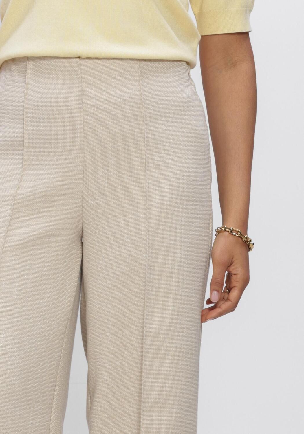 Beige Y.A.S. Hose YASCOMIRA HMW PANT - large