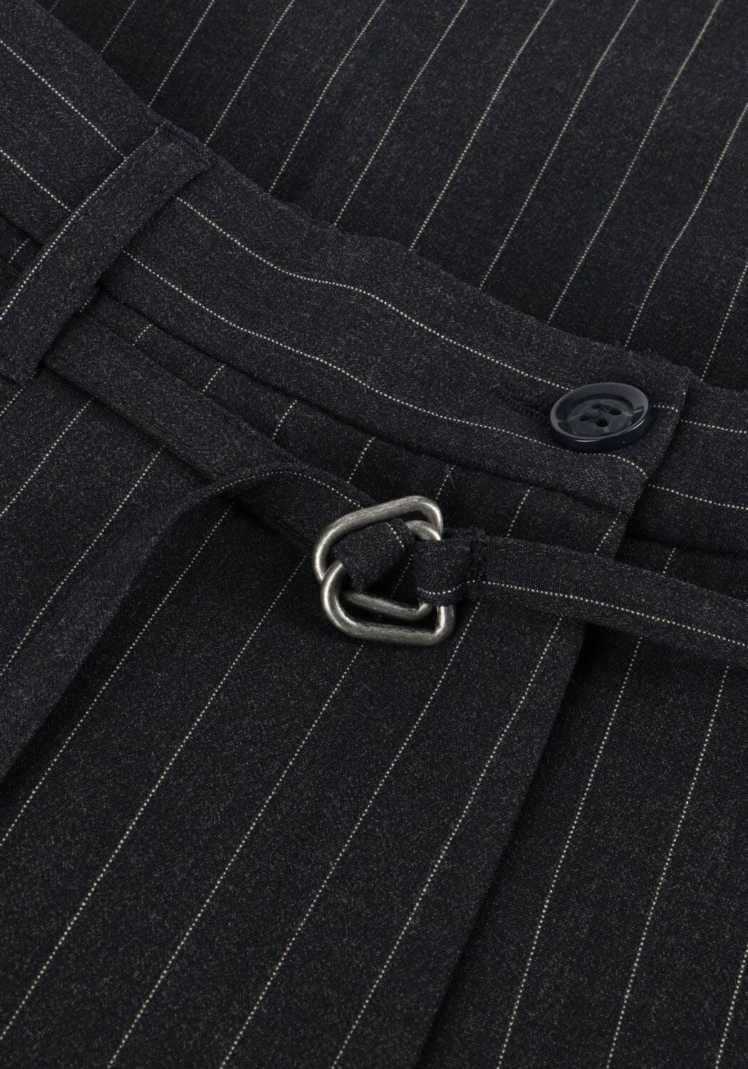 Dunkelblau SUMMUM Weite Hose TROUSERS WIDE PINSTRIPE - large