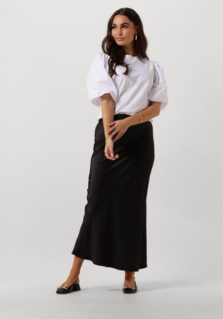 Weiße NOTRE-V T-shirt NV-DOLF PUFF SLEEVE TOP - large