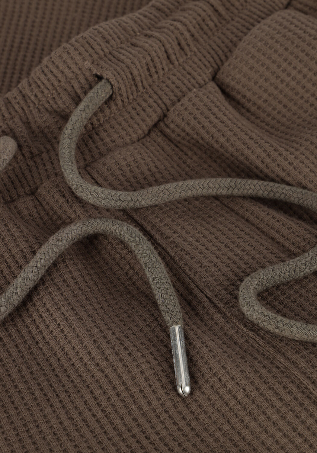 Braune WOODBIRD Kurze Hose WBBOMMY WAFFEL SHORTS - large