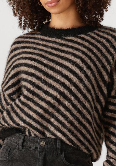 Schwarze BY-BAR Pullover DIAGONAL NATURAL PULLOVER - large