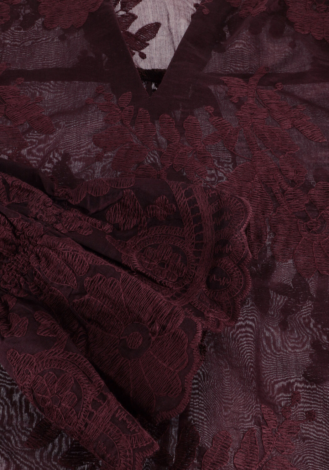 Bordeaux NEO NOIR Blusen AMARA BIG EMBROIDERY BLOUSE - large