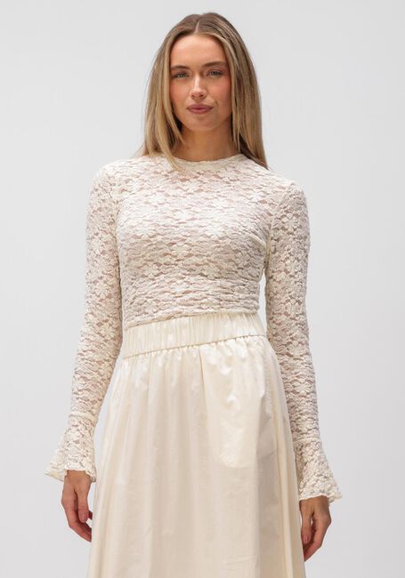 Creme NOTRE-V Tops & T-shirts NV-HILLECHIEN LACE TOP - large
