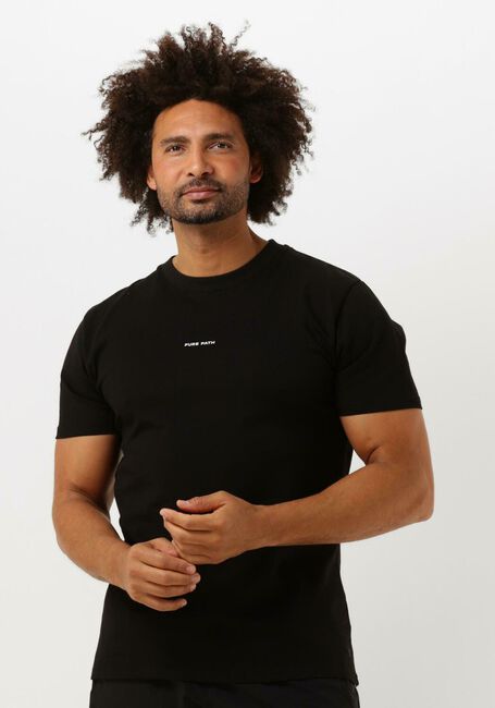 Schwarze PURE PATH T-shirt TSHIRT WITH FRONT AND BACK PRINT - large