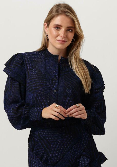 Dunkelblau ALIX THE LABEL Blusen GRAPHIC RAFFLE BLOUSE - large