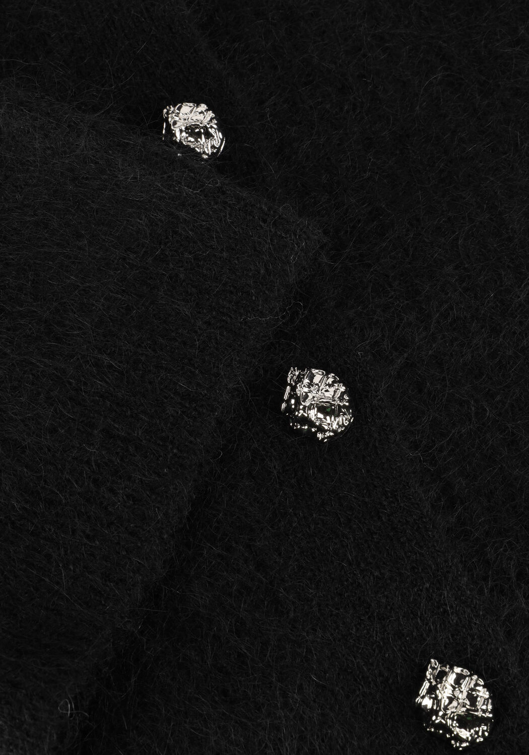 Schwarze SECOND FEMALE Strickjacke ANDRIA KNIT CARDIGAN - large