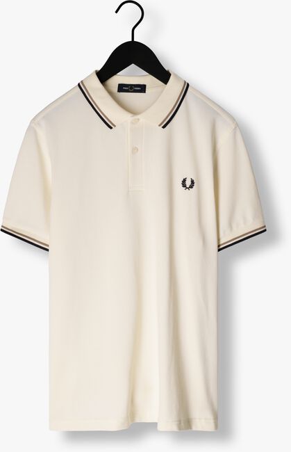 Ecru FRED PERRY Polo-Shirt TWIN TIPPED FRED PERRY SHIRT - large