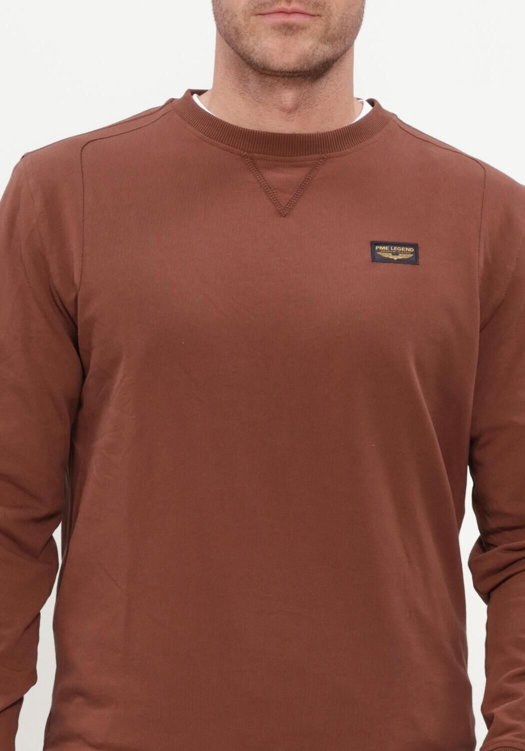 Braune PME LEGEND Sweatshirt CREWNECK AMERICAN CLASSIC - large