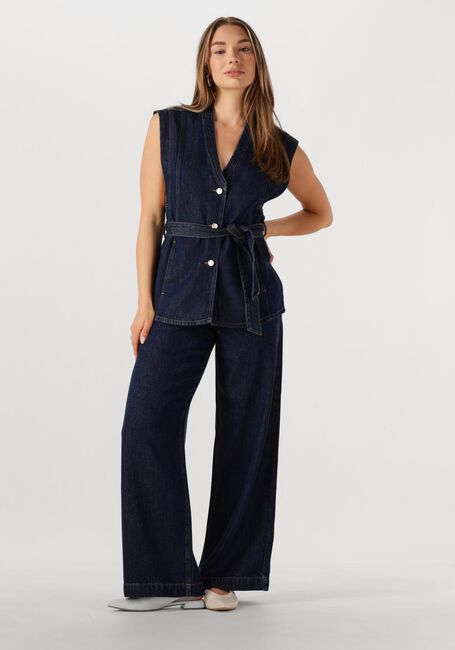 Dunkelblau MSCH COPENHAGEN Weite Hose MSCHJOSEPHINE RUE HW PANTS - large