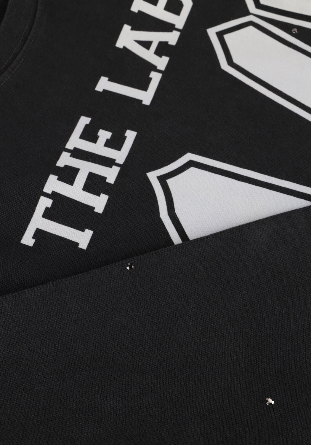 Dunkelgrau ALIX THE LABEL T-shirt LADIES KNITTED SPORTY STUDS T-SHIRT - large