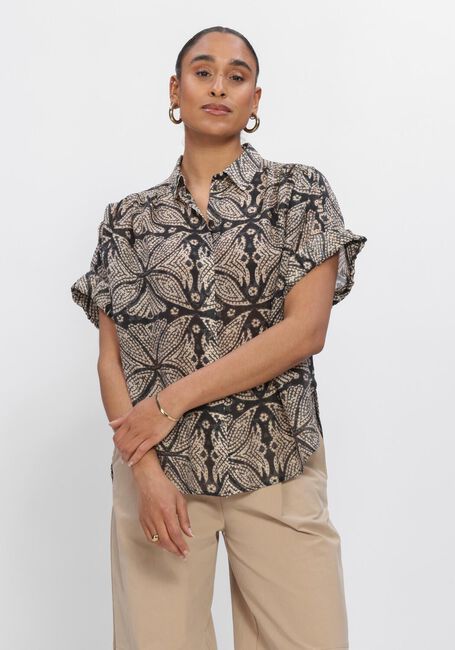 Schwarze SUMMUM Blusen BLOUSE ETHNIC PRINT - large