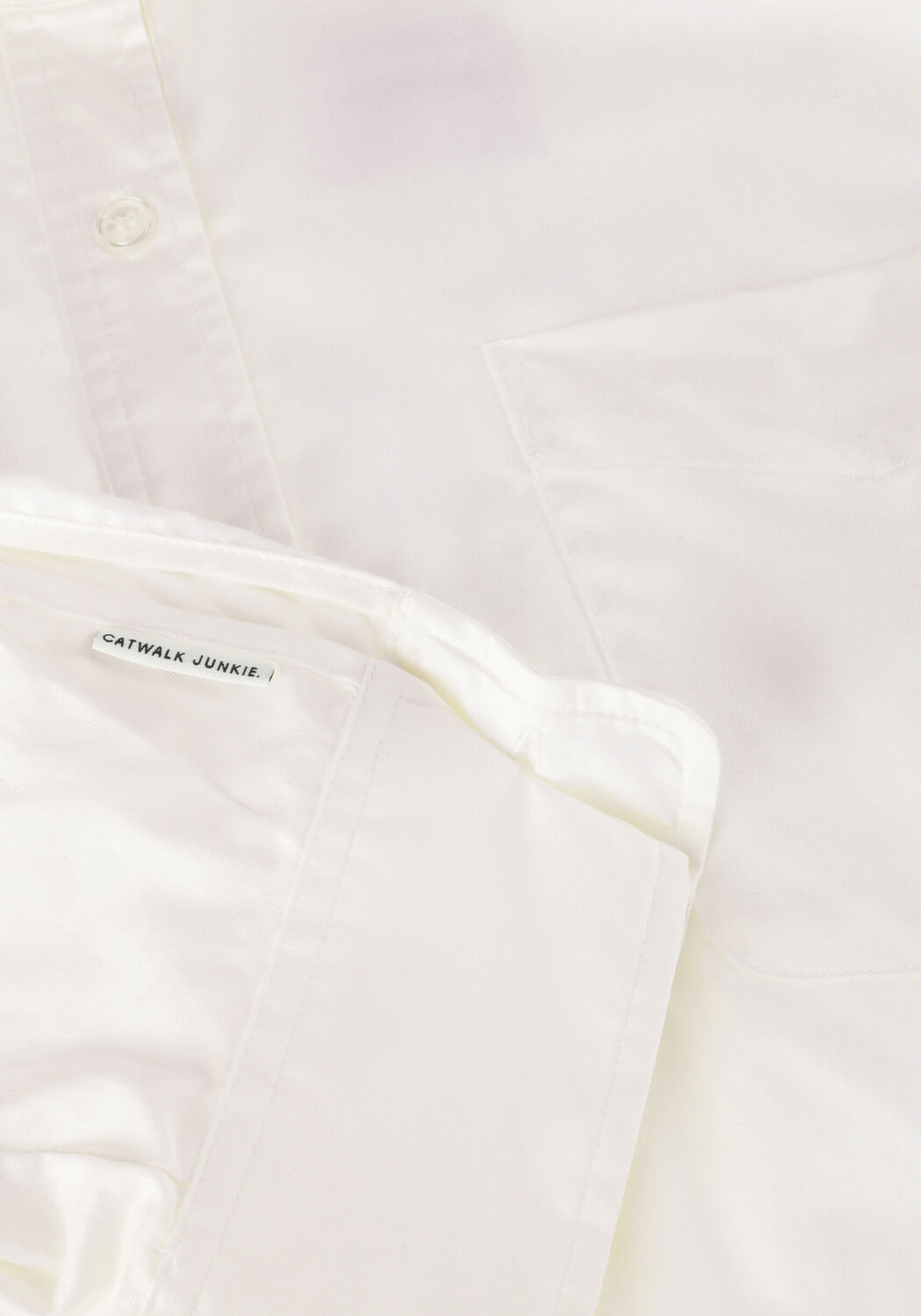 Wei&szlig;e CATWALK JUNKIE Blusen CROPPED BUTTON UP BLOUSE - large