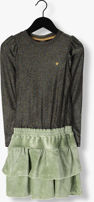 Grüne LIKE FLO Minikleid RIB VELOURS DRESS - large