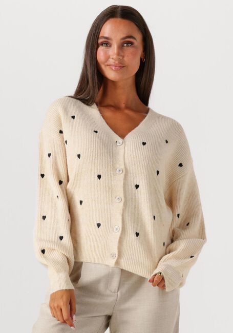 Creme Y.A.S. Strickjacke YASBOW LS EMBROIDED KNIT CARDIGAN - large
