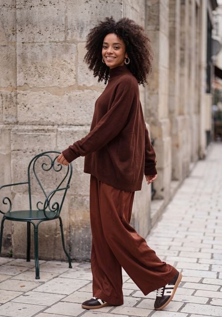 Braune DRYKORN Rollkragenpullover LIORA - large