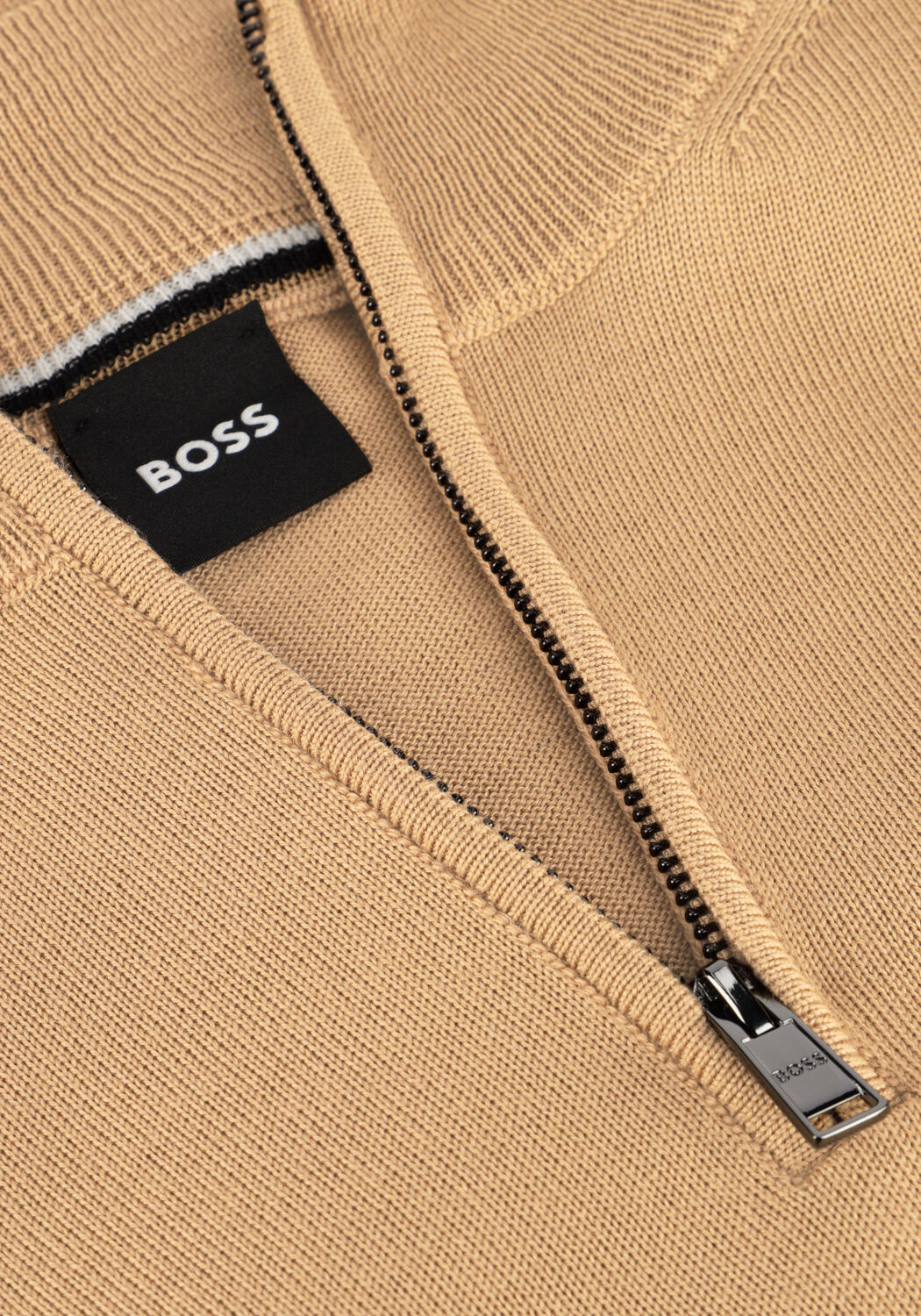 Beige BOSS BLACK Pullover EBENJI - large
