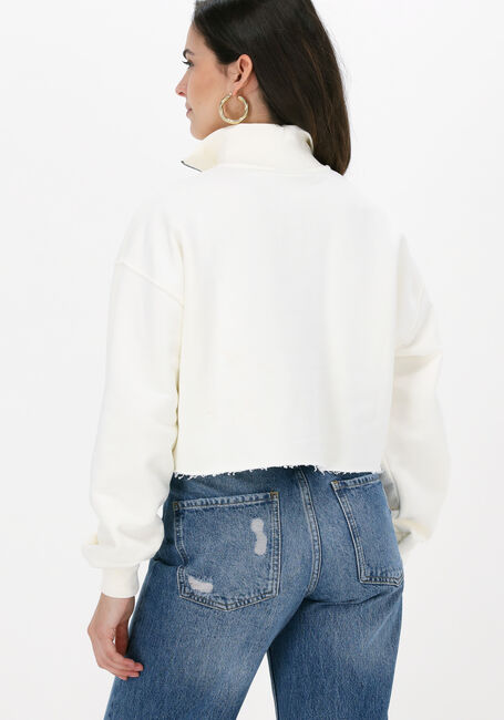 Wei&szlig;e COLOURFUL REBEL Pullover REBELLES CROPPED HIGH NECK ZIP SWEAT - large