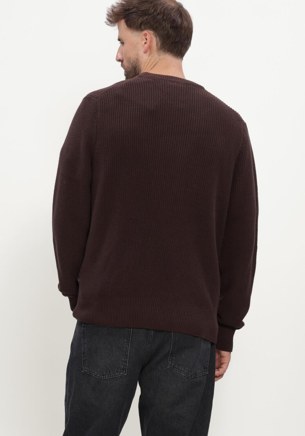 Braune LES DEUX Pullover RIB CREWNECK KNIT - large