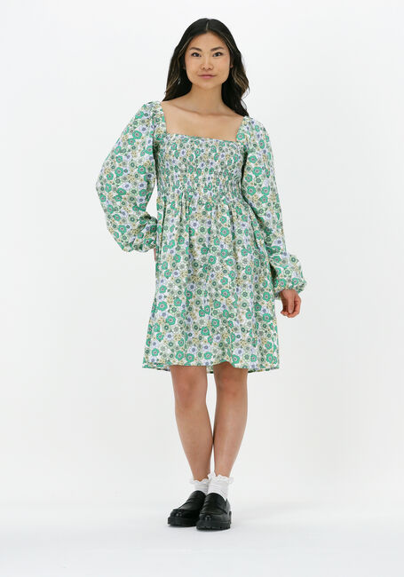 Grüne ENVII Minikleid ENLORI LS DRESS AOP 6731 - large
