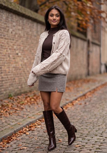 Taupe MODSTR&Ouml;M Minirock CECARMD SKIRT - large