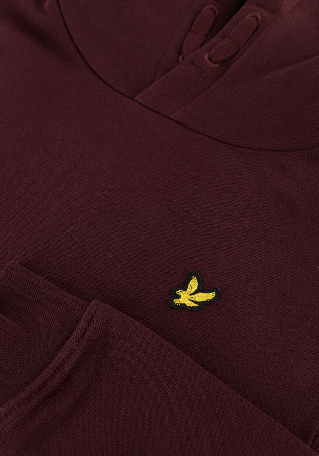 Rote LYLE & SCOTT Sweatshirt BRUSH BACK PULLOVER HOODIE - large