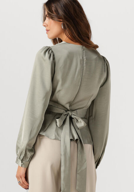 Grüne NEO NOIR Blusen RISTA HEAVY SATEEN BLOUSE - large