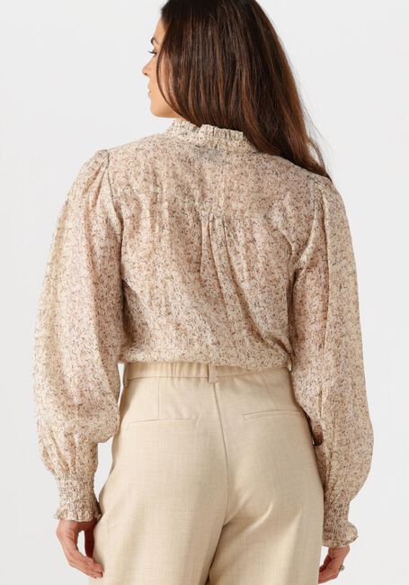Ecru NEO NOIR Blusen SELFINA GRAPHIC FLOWER BLOUSE - large