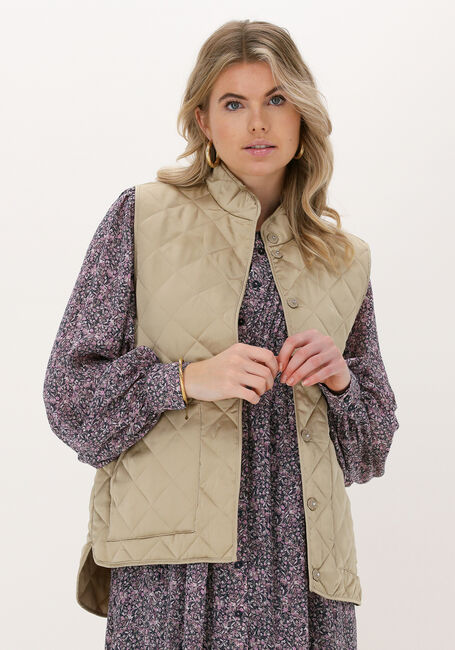 Sand MSCH COPENHAGEN Bodywarmer VIANNE WAISTCOAT - large