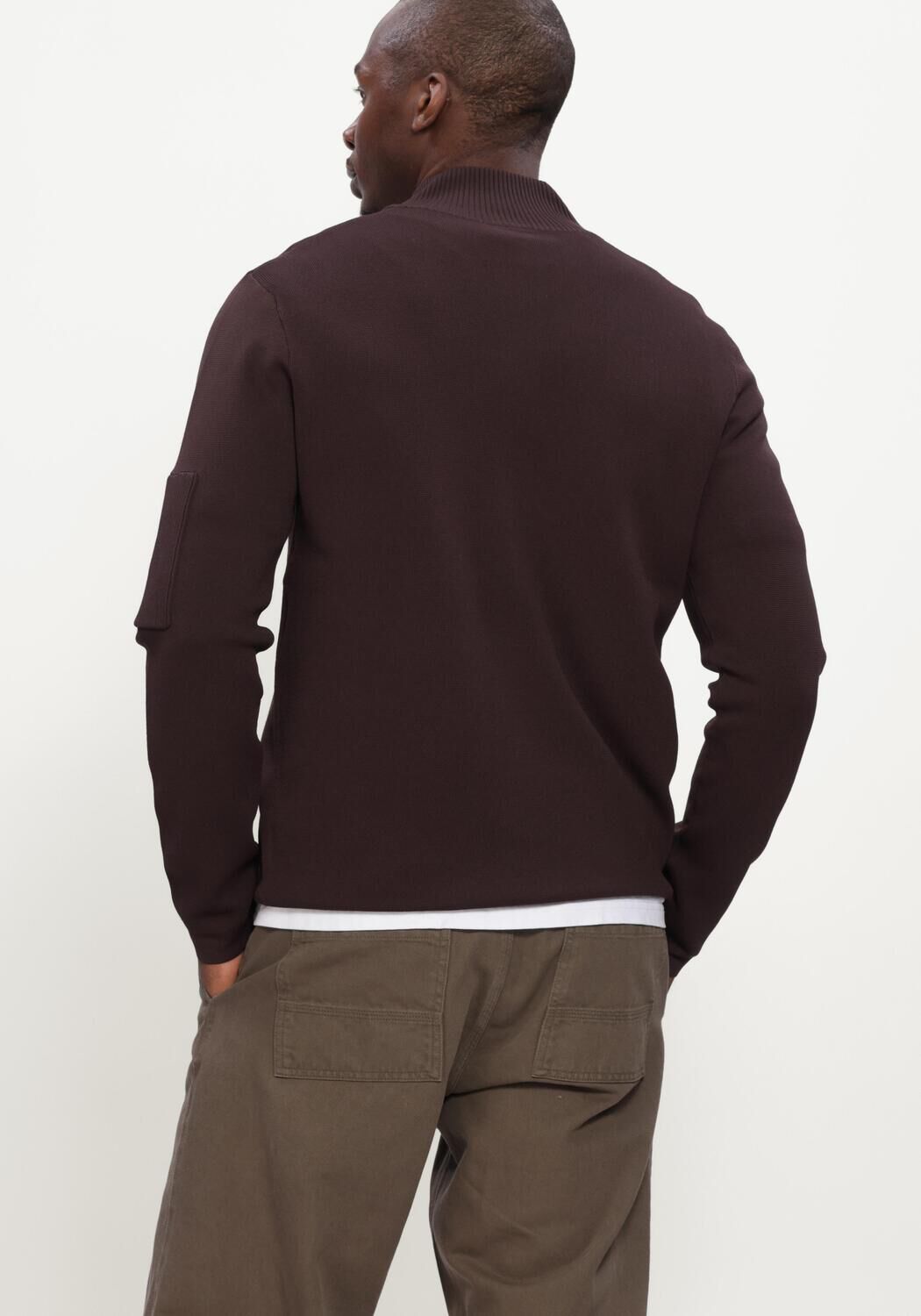 Bordeaux GENTI Pullover & Cardigans TURTLE ZIP LS - large