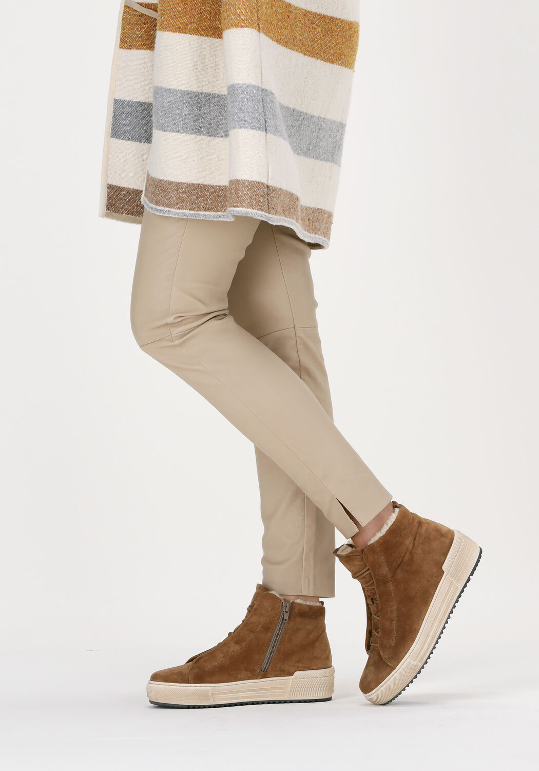 Cognacfarbene GABOR Sneaker High 485 - large