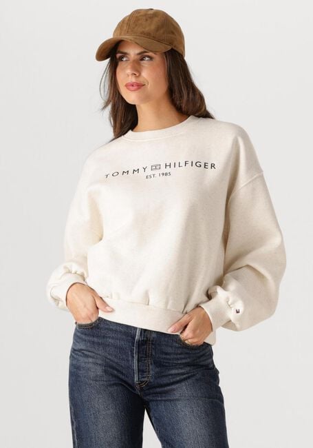 Creme TOMMY HILFIGER Sweatshirt CORP LOGO MDRN SWTSRT - large