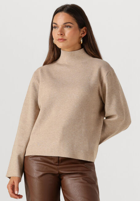 Beige MINUS Pullover LUPI HIGH NECK PULLOVER - large