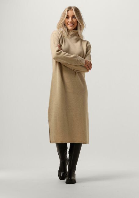 Camelfarbene DRYKORN Midikleid SASTERA - large