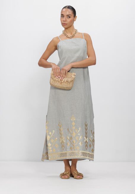 Hellblau GREEK ARCHAIC KORI Maxikleid S26K-2043211 - large